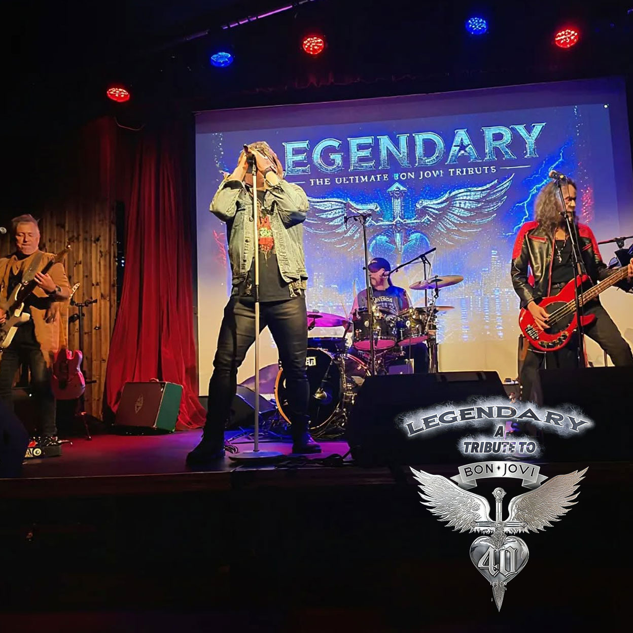 A photo os Legendary, The Ultimate Bon Jovi Tribute, who are performing at Oakfest 2026.